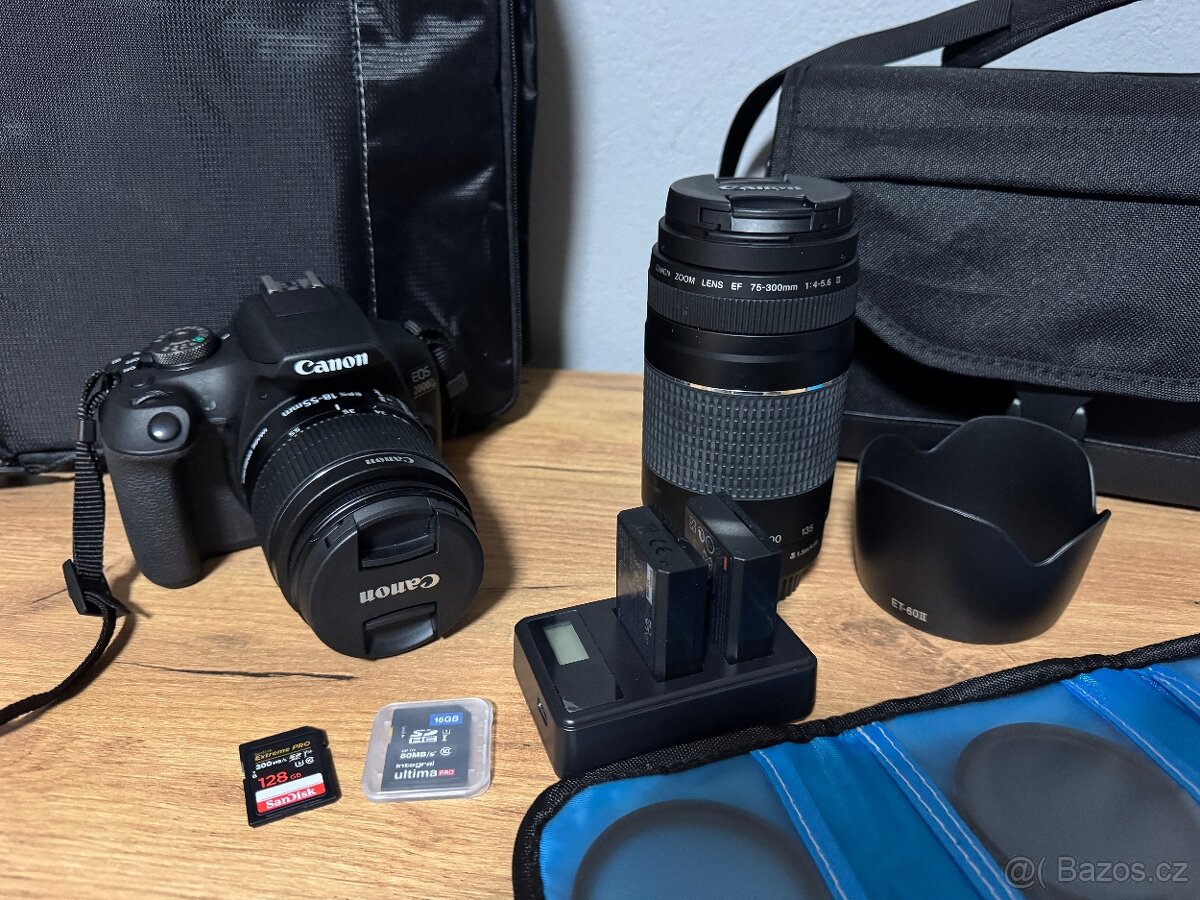 Canon EOS 2000D + EF-S 18-55 mm f/3.5-5.6 IS II + EF 75-300 - 3