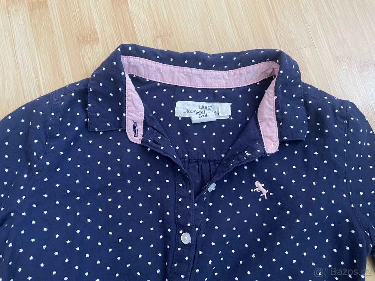 Košilové šaty zn. H&M - vel. 134 - 3