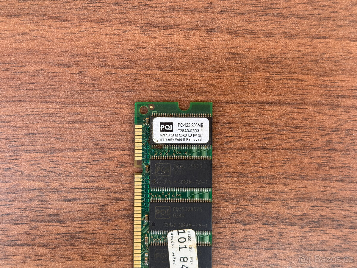 256MB SDRAM PC133 RAM PQI do stolního počítače - 3