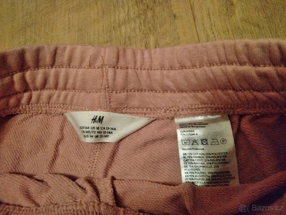 Dívčí široké tepláky H&M 164 - 3