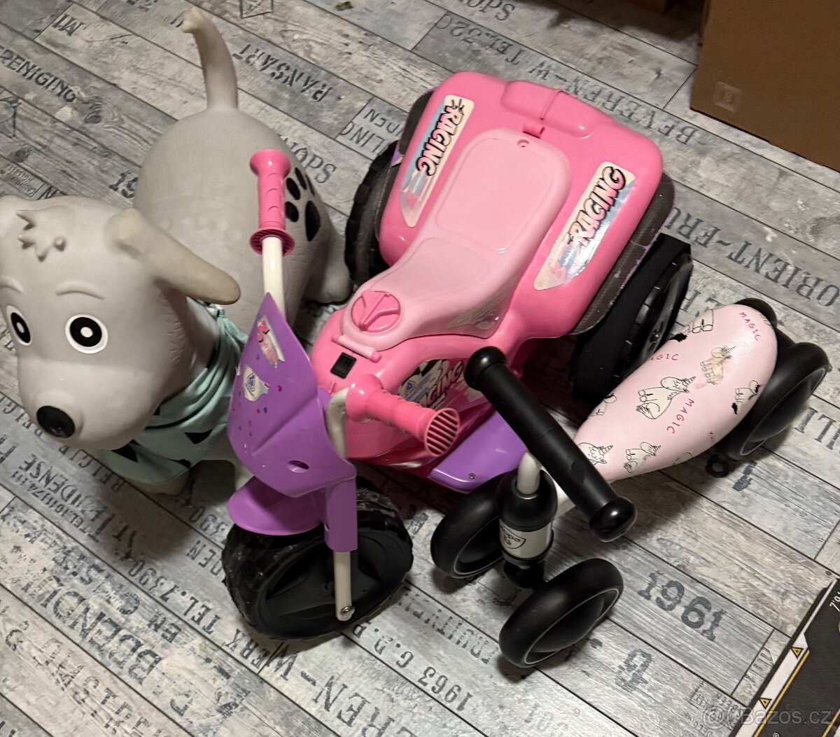 Odráželo Zopa , elektro motorka, nafukovací pes skákací - 3
