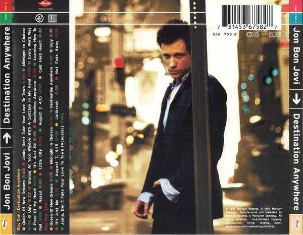 Prodám CD - Jon Bon Jovi – Destination Anywhere 2 CD - 3