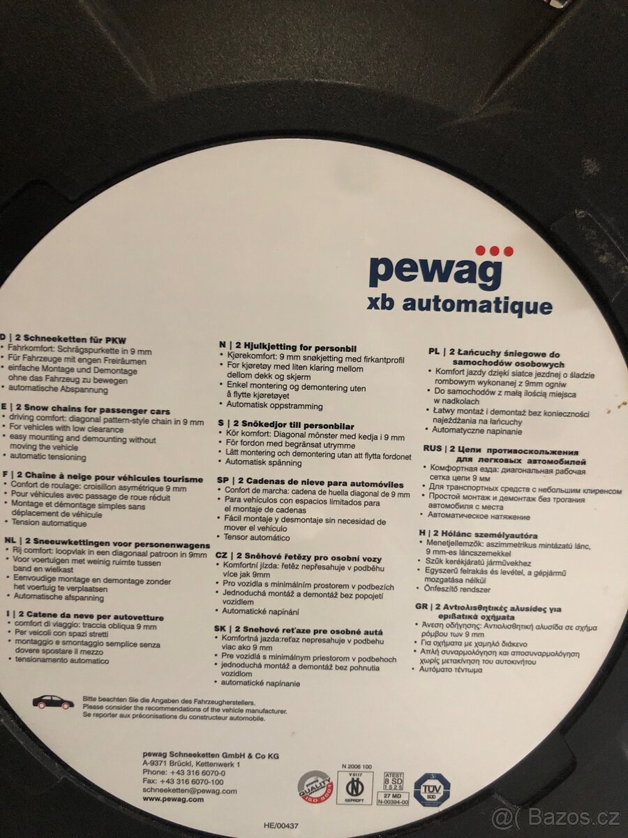 Sněhové řetězy Pewag nové - 3