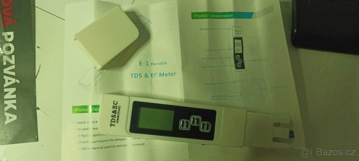 Měřič TDS a EC - 3
