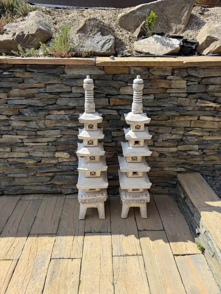 🏯 Zahradní japonská pagoda, socha - 3