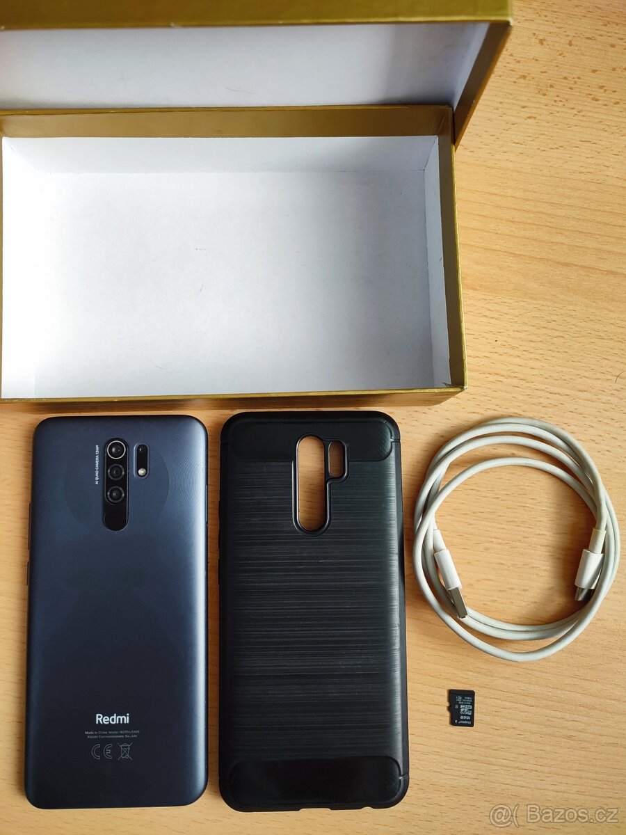 Xiaomi Redmi 9 + obal + napájecí kabel + SD karta - 3