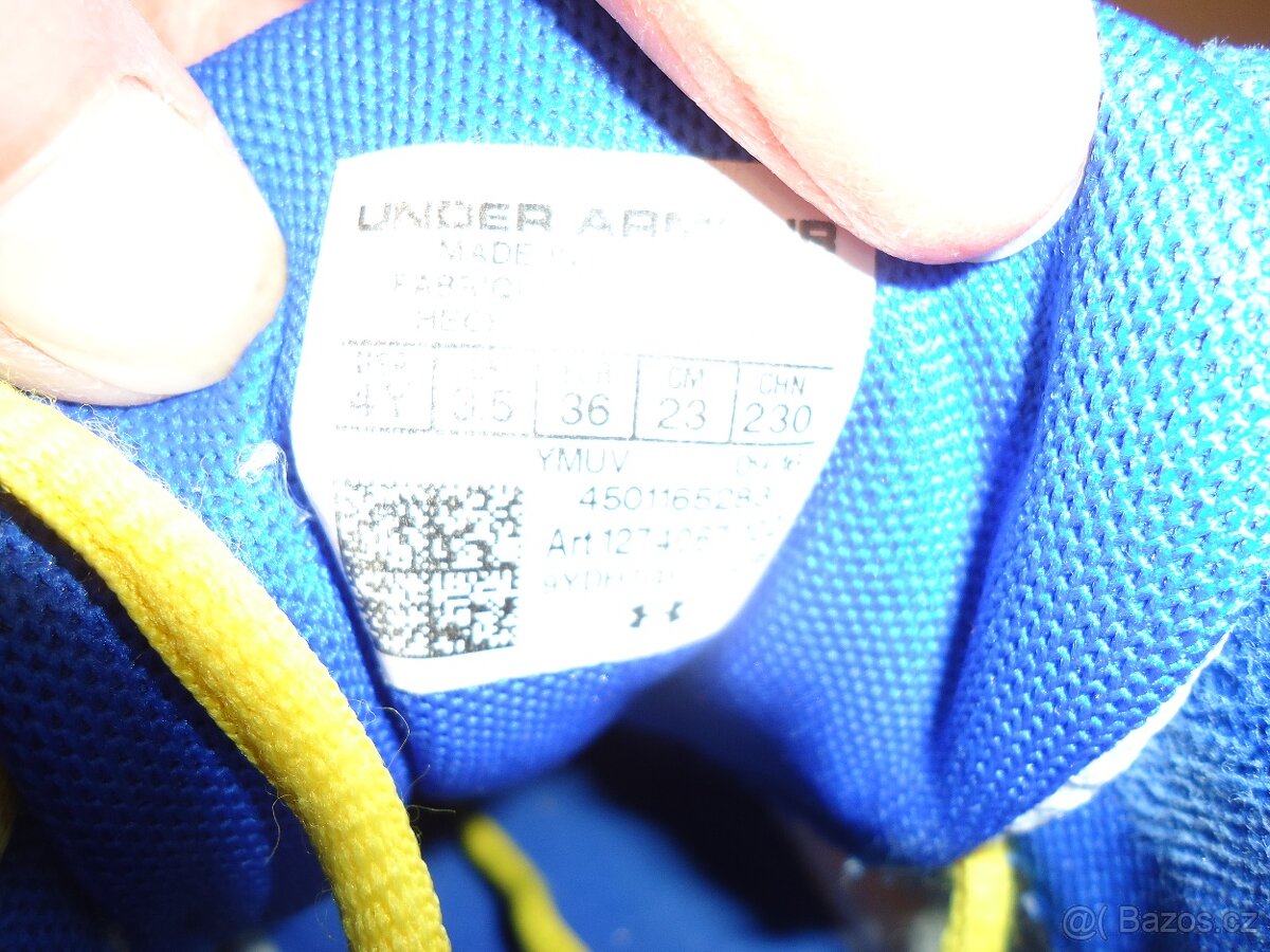 Sálovky, halovky, boty basketbal Under Armour vel. 36 - 3