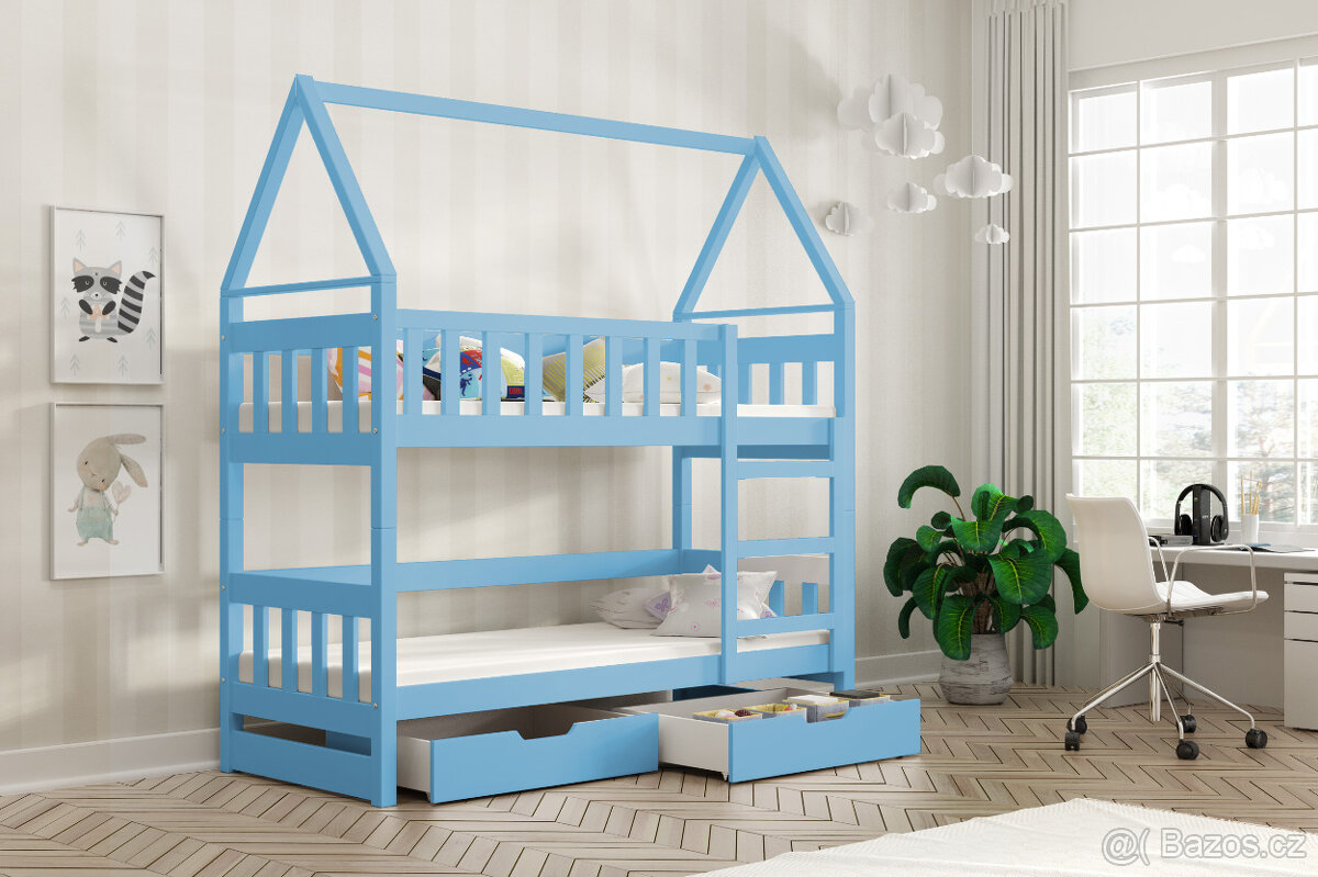 Dětská patrová postel Domeček - 3