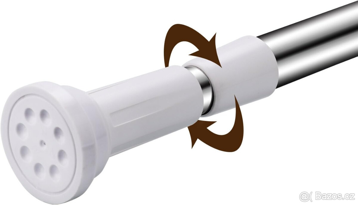 Teleskopická tyč na sprchový závěs 50 - 80 cm - 3