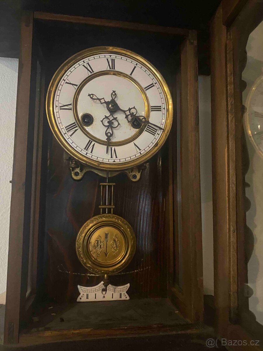 Reprezentativní starožitné nástěnné hodiny - 3