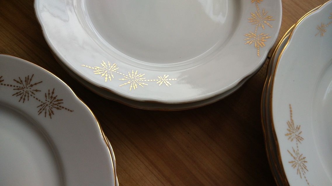 Servis retro jídelní souprava Československo ČSSR - SLEVA - 3