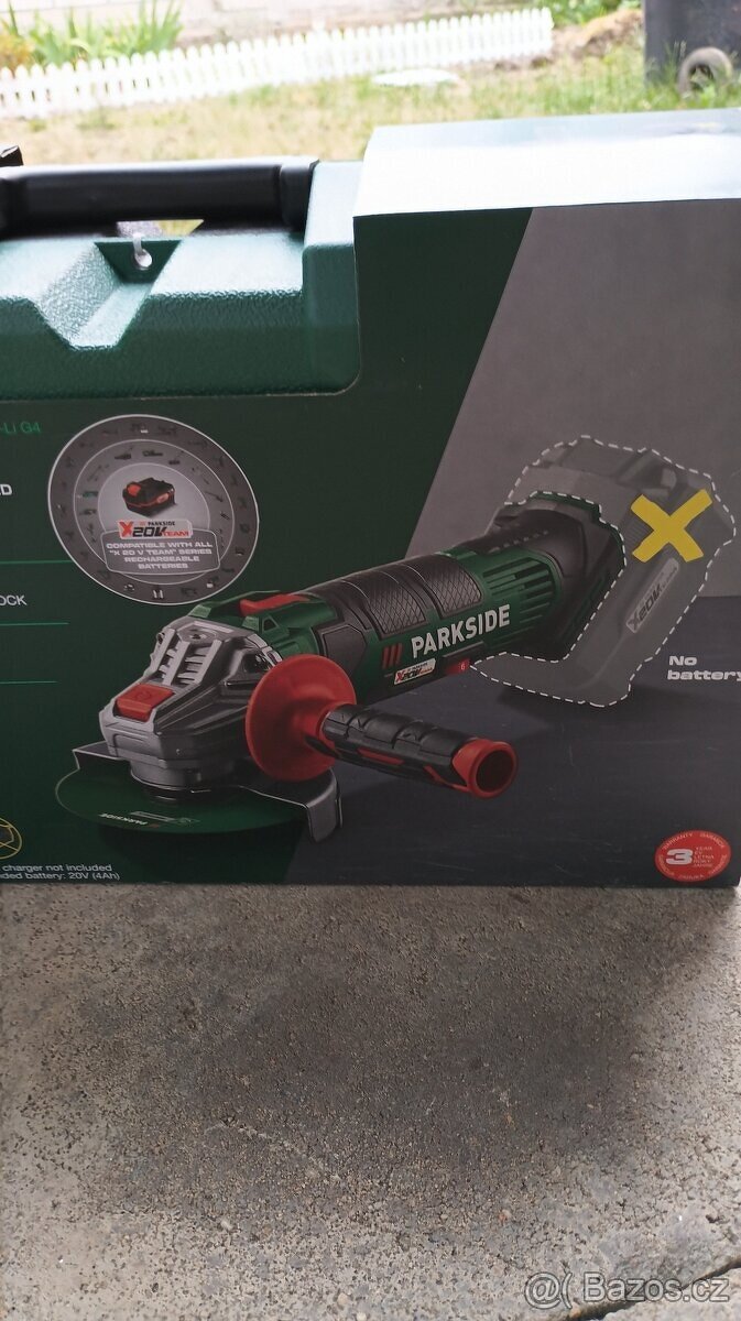 Úhlová bruska aku + rázový utahovák nový - 3