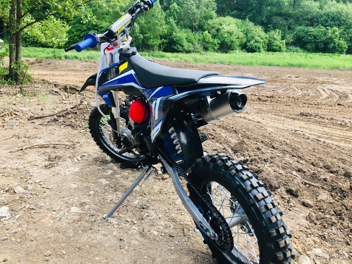 Pitbike Leramotors Shark 125ccm, el. start, modry - 3