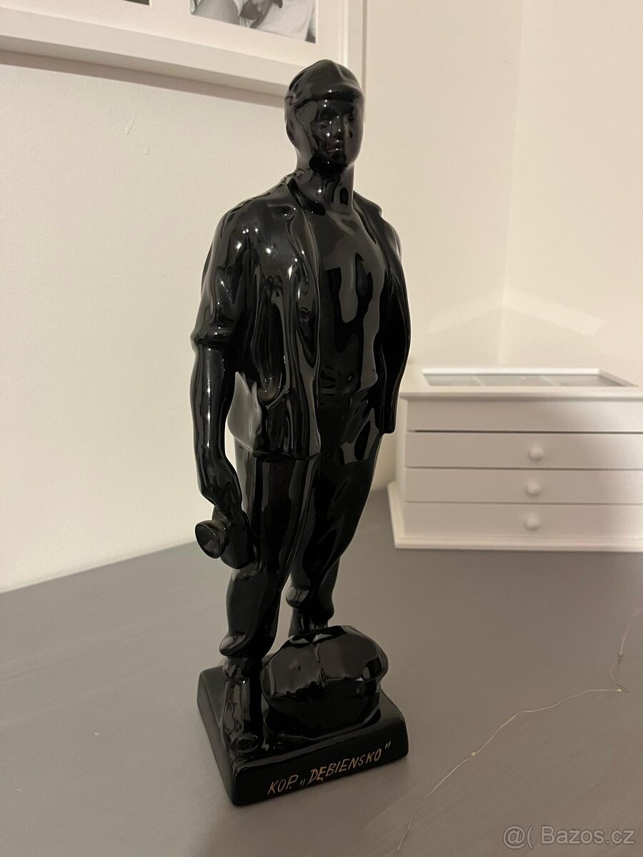 UNIKÁTNÍ: Sběratelská soška Horník KWK „DEBIEŃSKO“ (Polsko, - 3