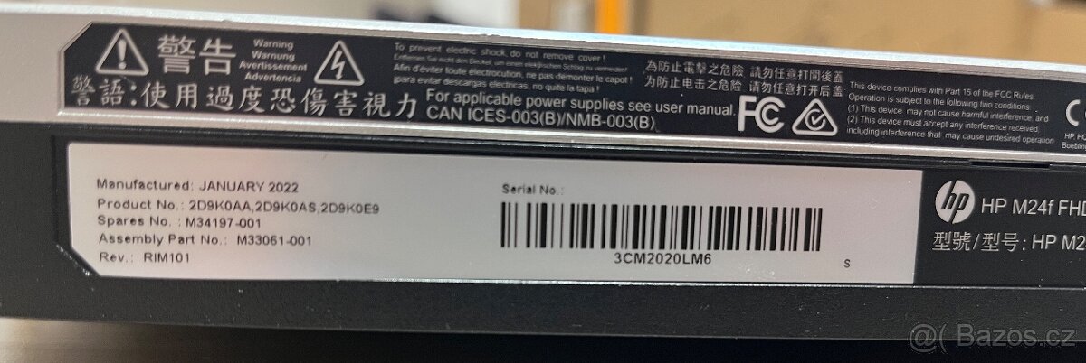 LCD Monitor HP 23,8" 524sf - 3