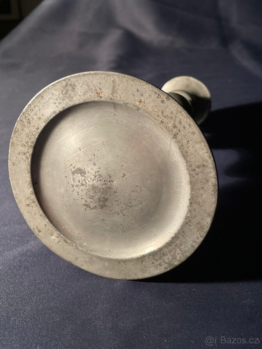 Cínový svícen Echt britania - 3