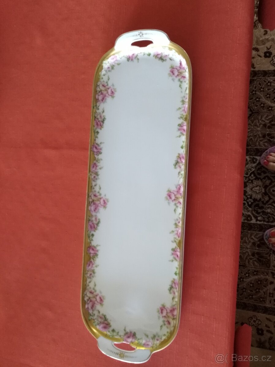 Starožitný porcelánový tác - 3