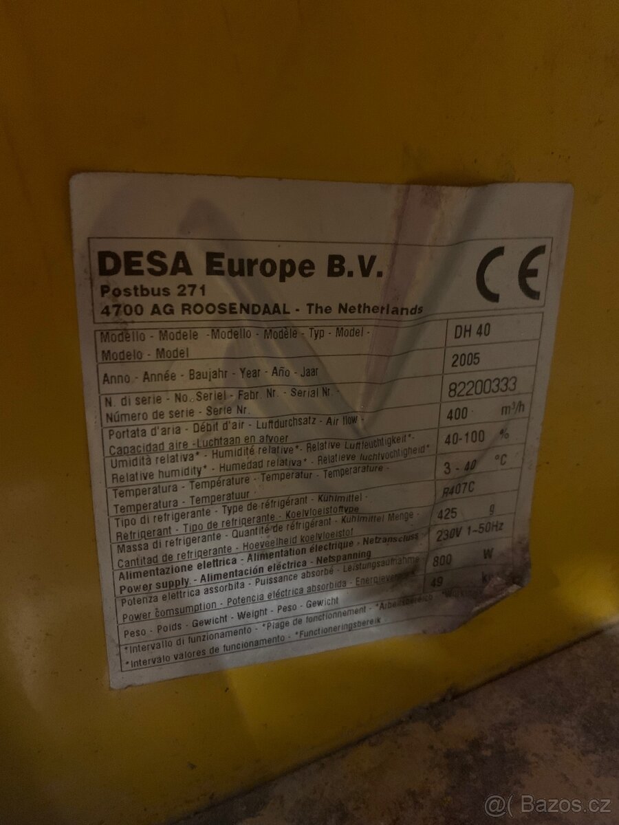 Odvlhčovač Master DH 40 - 3