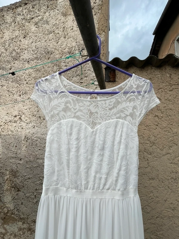 Svatební šaty, vel. S/M - 3