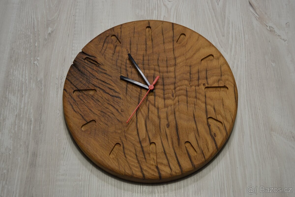 Dřevěné hodiny, mechové hodiny - 3