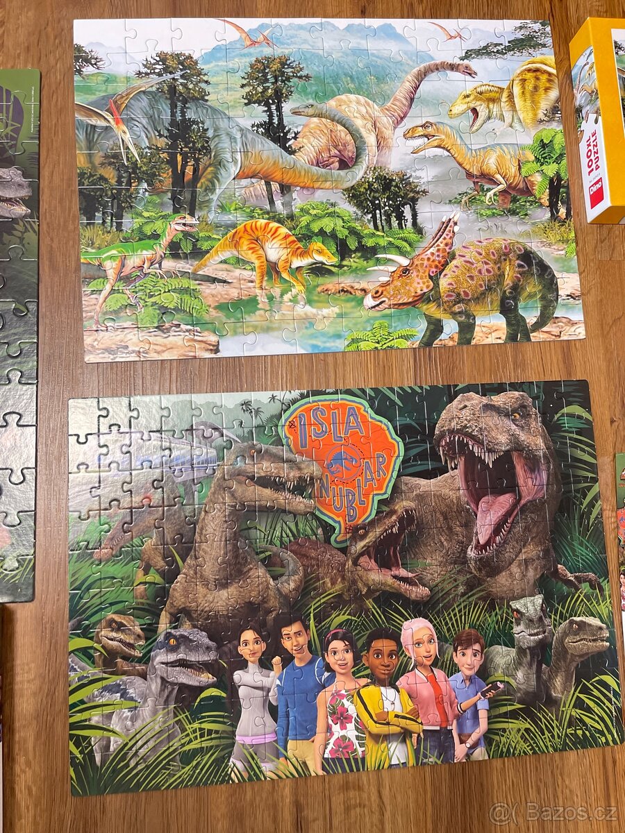 Puzzle dinosauři, jurassic word, křídový kemp - 3