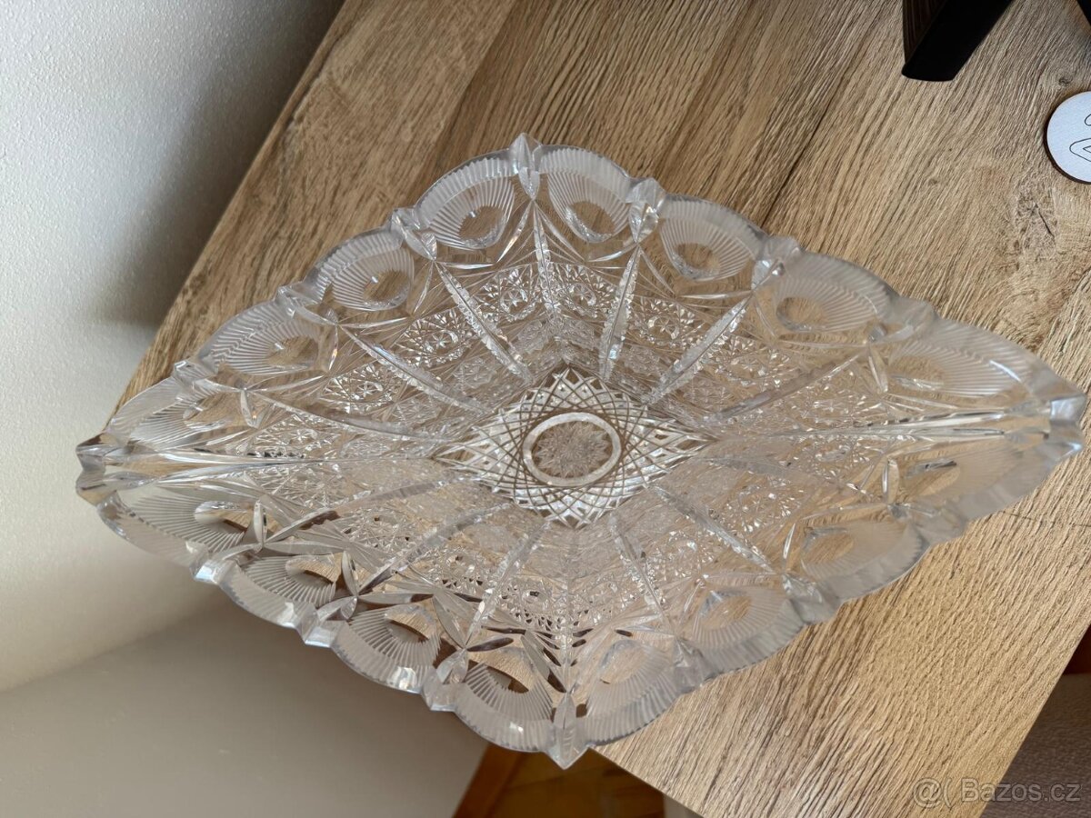 Broušená mísa, kosočtverec - 3