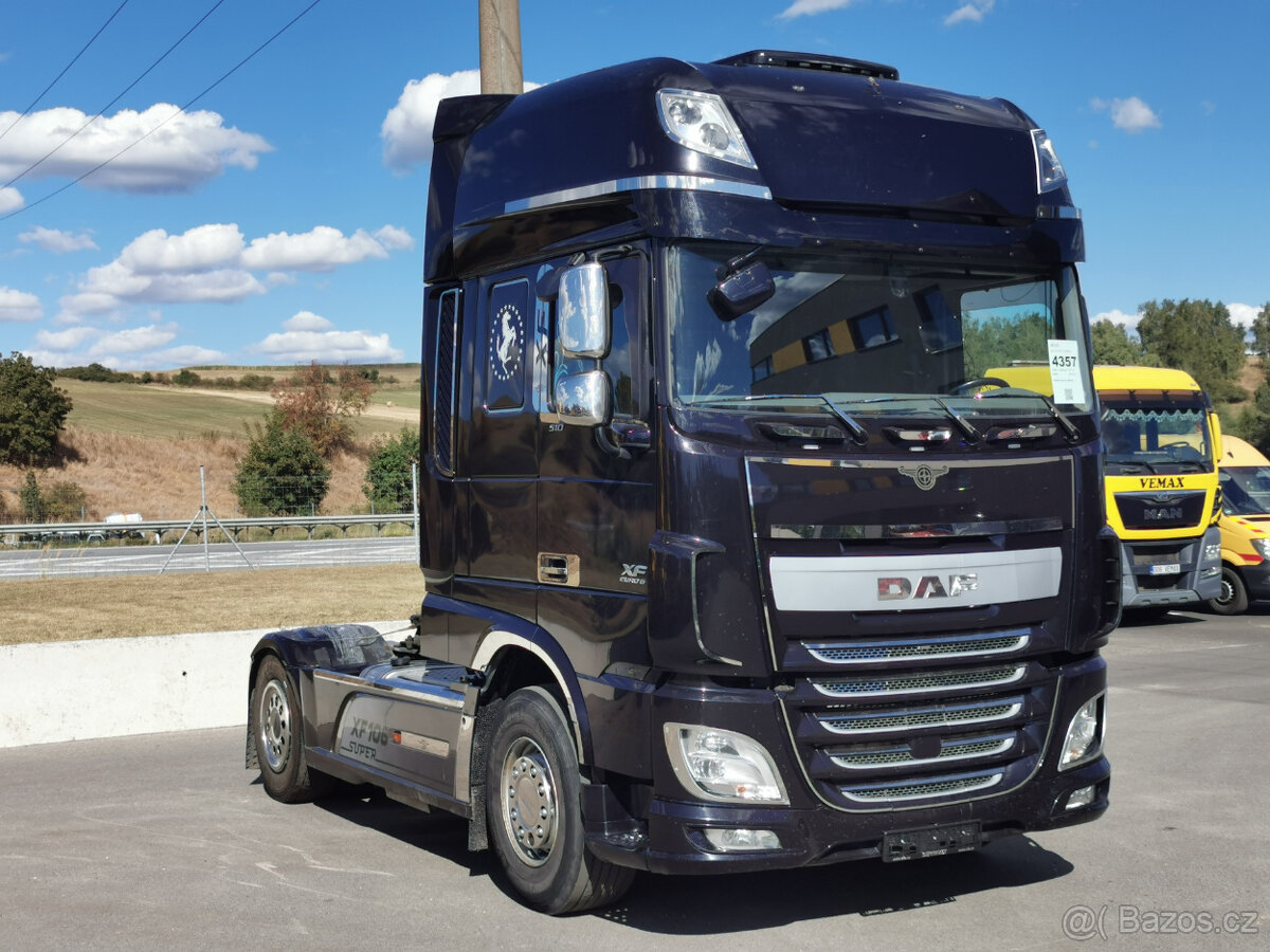 Prodám tahač DAF XF 510 FT EURO 6 retardér dvouokr. hydr - 3