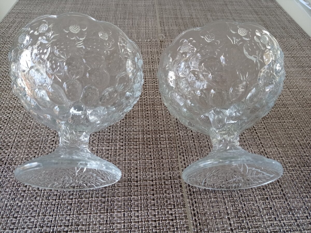 Retro skleněné poháry - 3