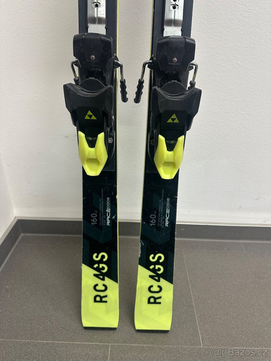 Prodám dětské lyže FISCHER RC4 worldcup GS délka 160 cm - 3