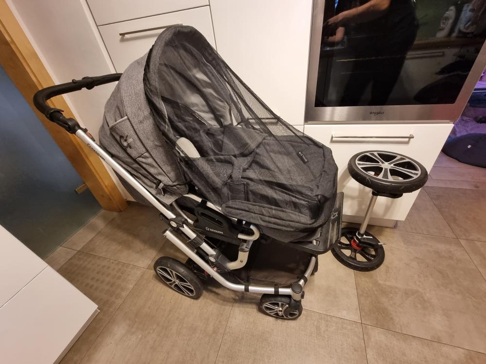 SLEVA-Kočárek Gesslein F6 Air+ ,kožené madlo, C1-Lift taška - 3