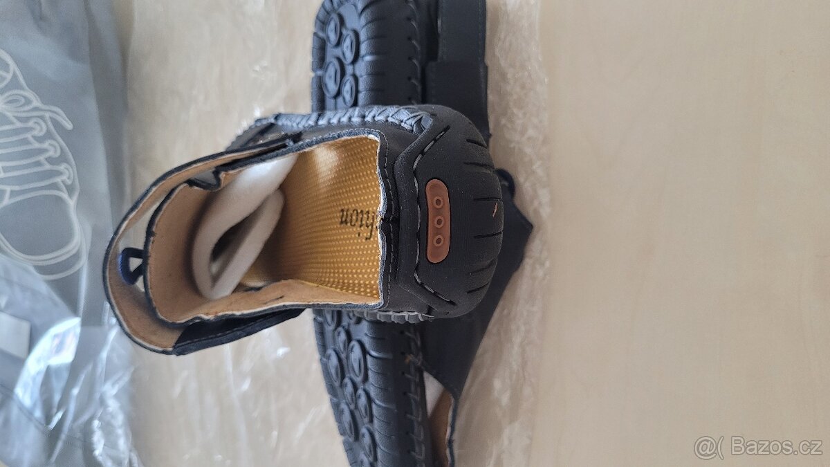 Kozene pantofle sandály - 3