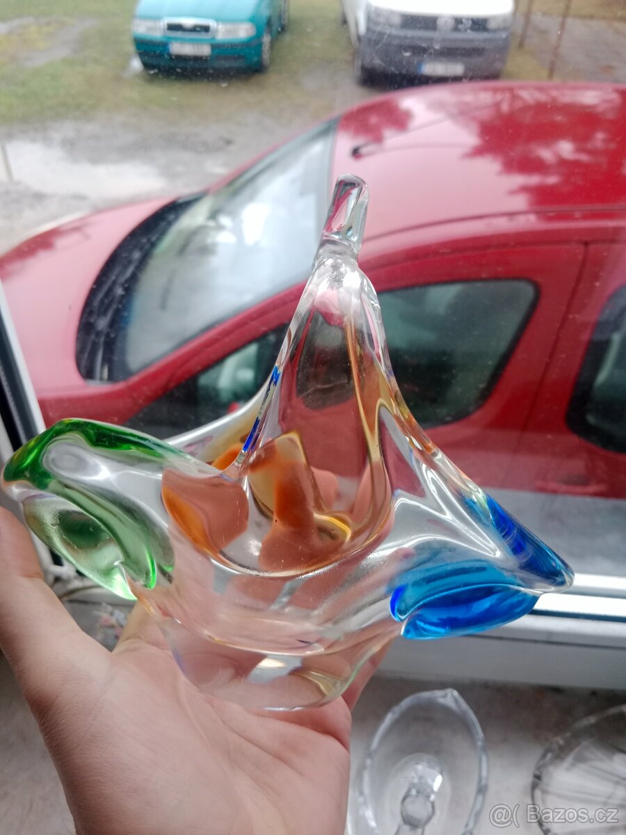 Košík hutní sklo - 3