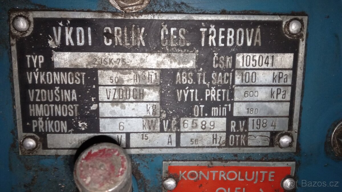 Kompresor Orlík 2 JSK - 75 - 3