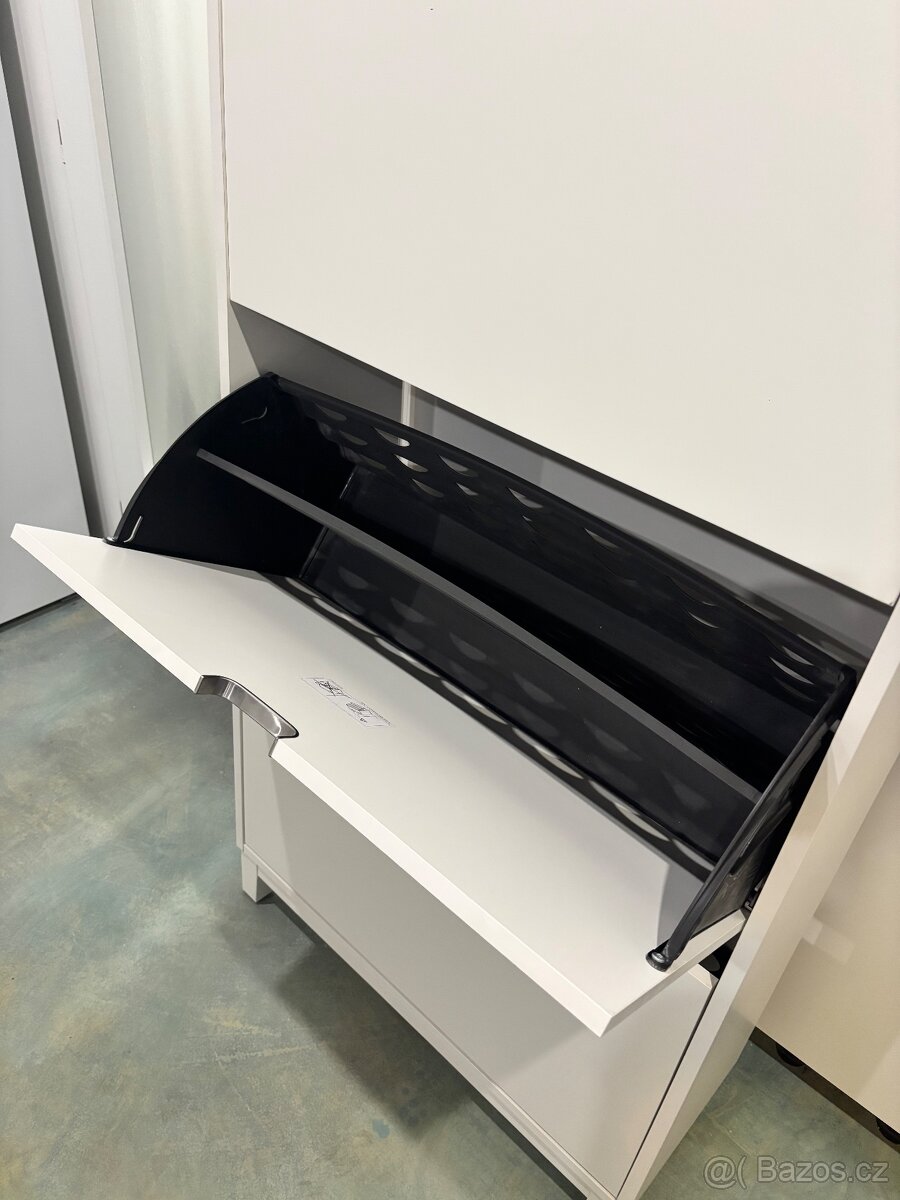 IKEA STÄLL botník – 3 přihrádky, bílý - 3