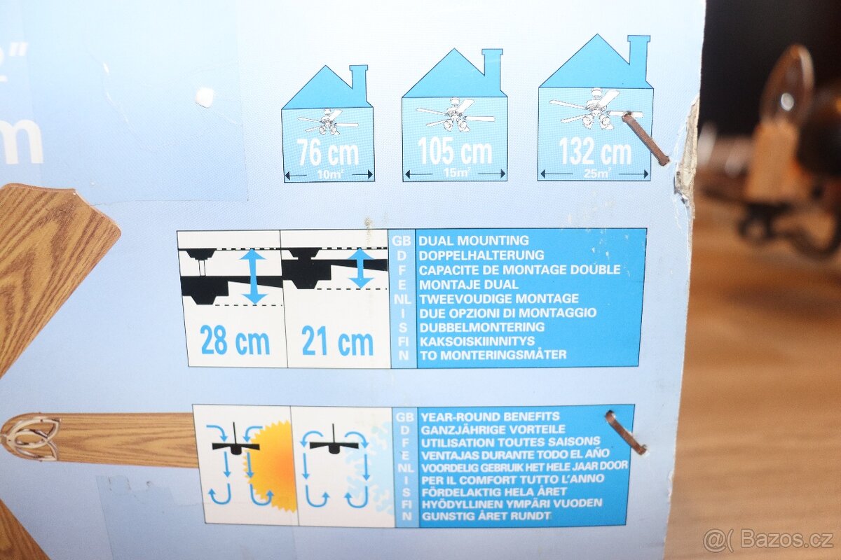 Lopatkový stropní ventilátor - 3