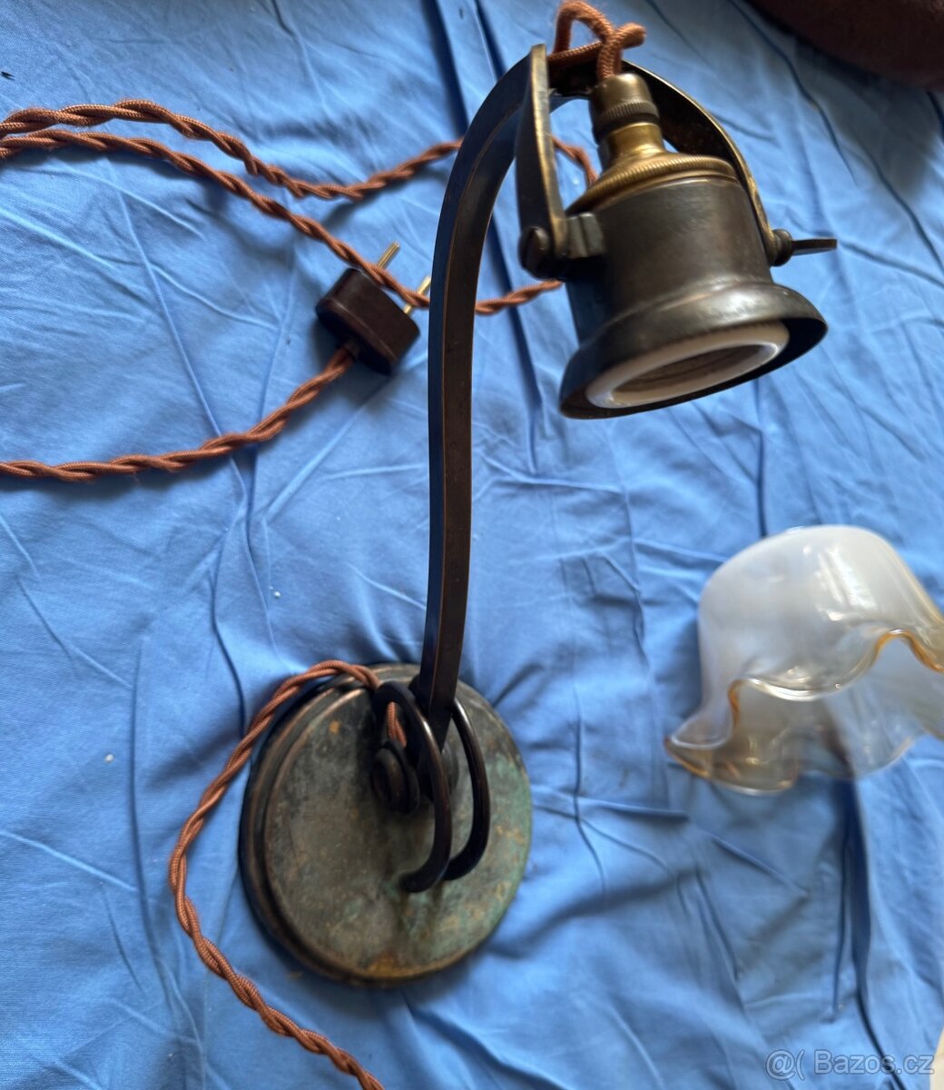 starožitná lampička funkční-více v inzerátu - 3