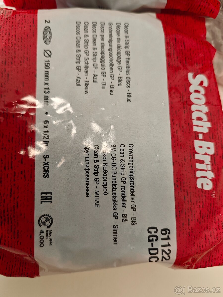 Predám kotúče CG-DC 150x13mm Scotch Brite značky 3M - 3