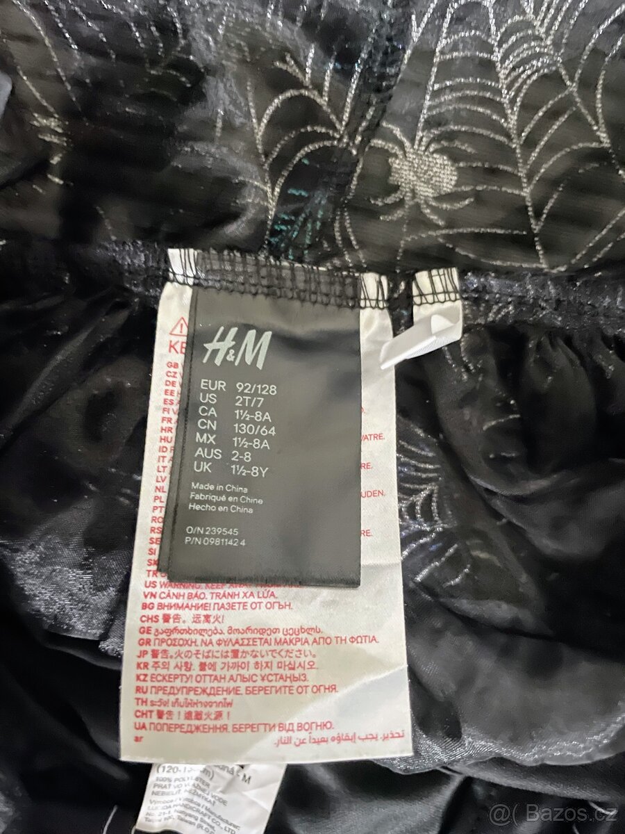 Krásný dívčí čarodějnický set H&M – šaty + plášť - 3
