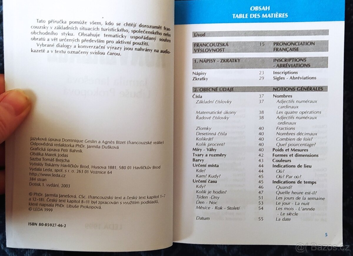 PRODÁM ČESKO-FRANCOUZSKOU KONVERZACI,PRAHA 17 I ZAŠLU - 3