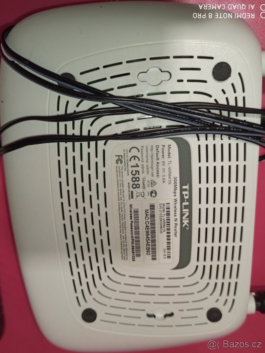 PRODÁM VE VELICE DOBRÉM STAVU bezdrátový router Router TP-Li - 3