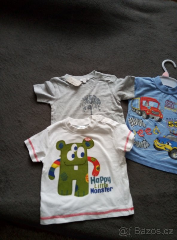 Dětské trika 3 ks pro dítě 3-8mes - 3