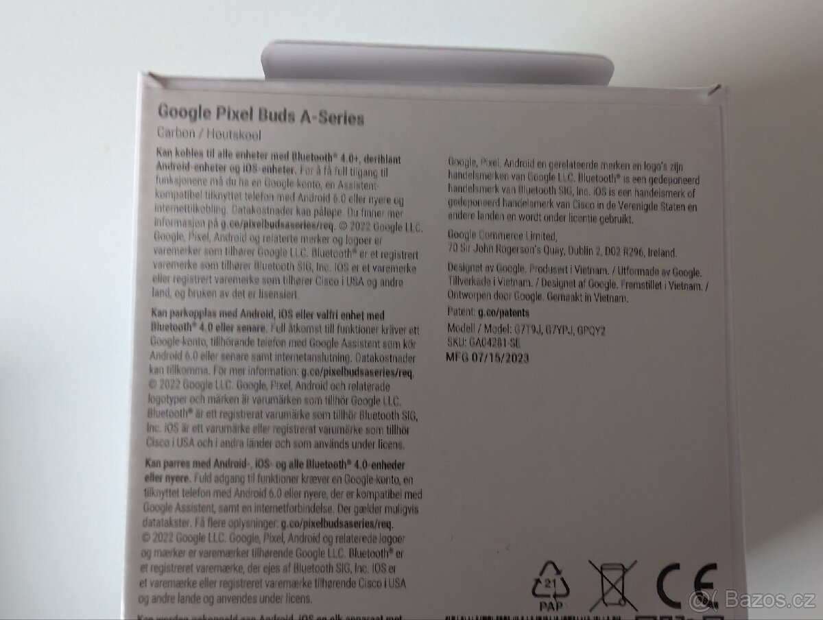 Sluchátka Google pixel A - Series - 3