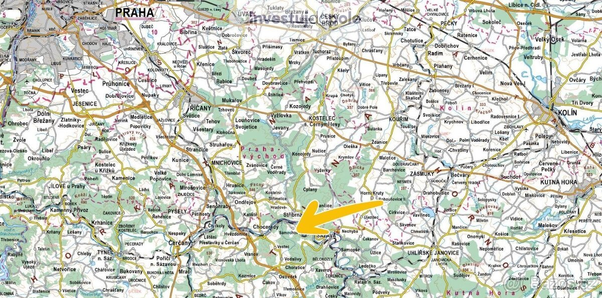 Prodej podílu 1/12 pole 1 559 m², Chocerady - Samechov - 3