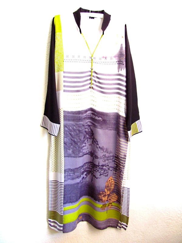 Kimono - asijské minimalistické šaty, v. XS/S - 34/36 - 3