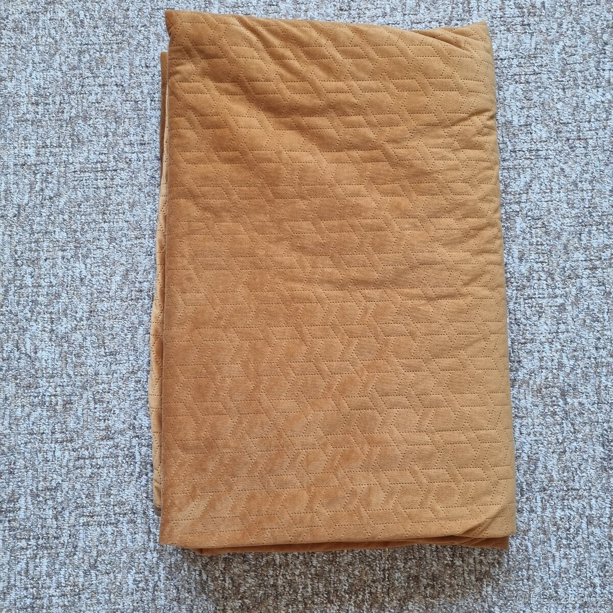 Pléd/přehoz oranžové/měděné barvy 180x260 cm - 3