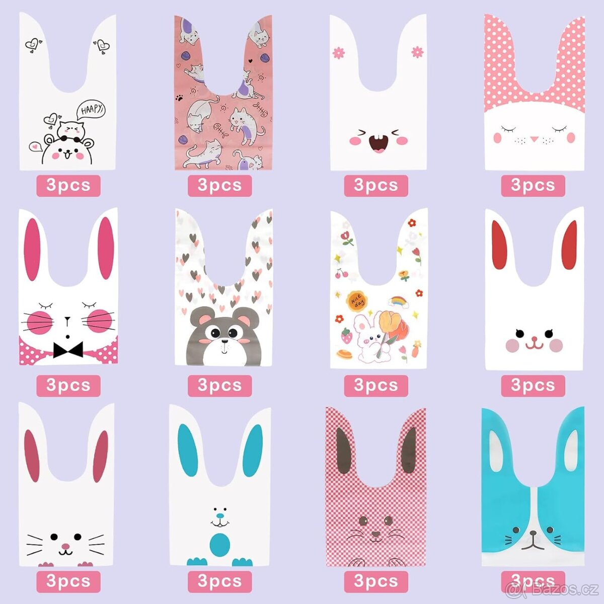 Set 36 ks slavnostních sáčků na sladkosti, sušenky - 3