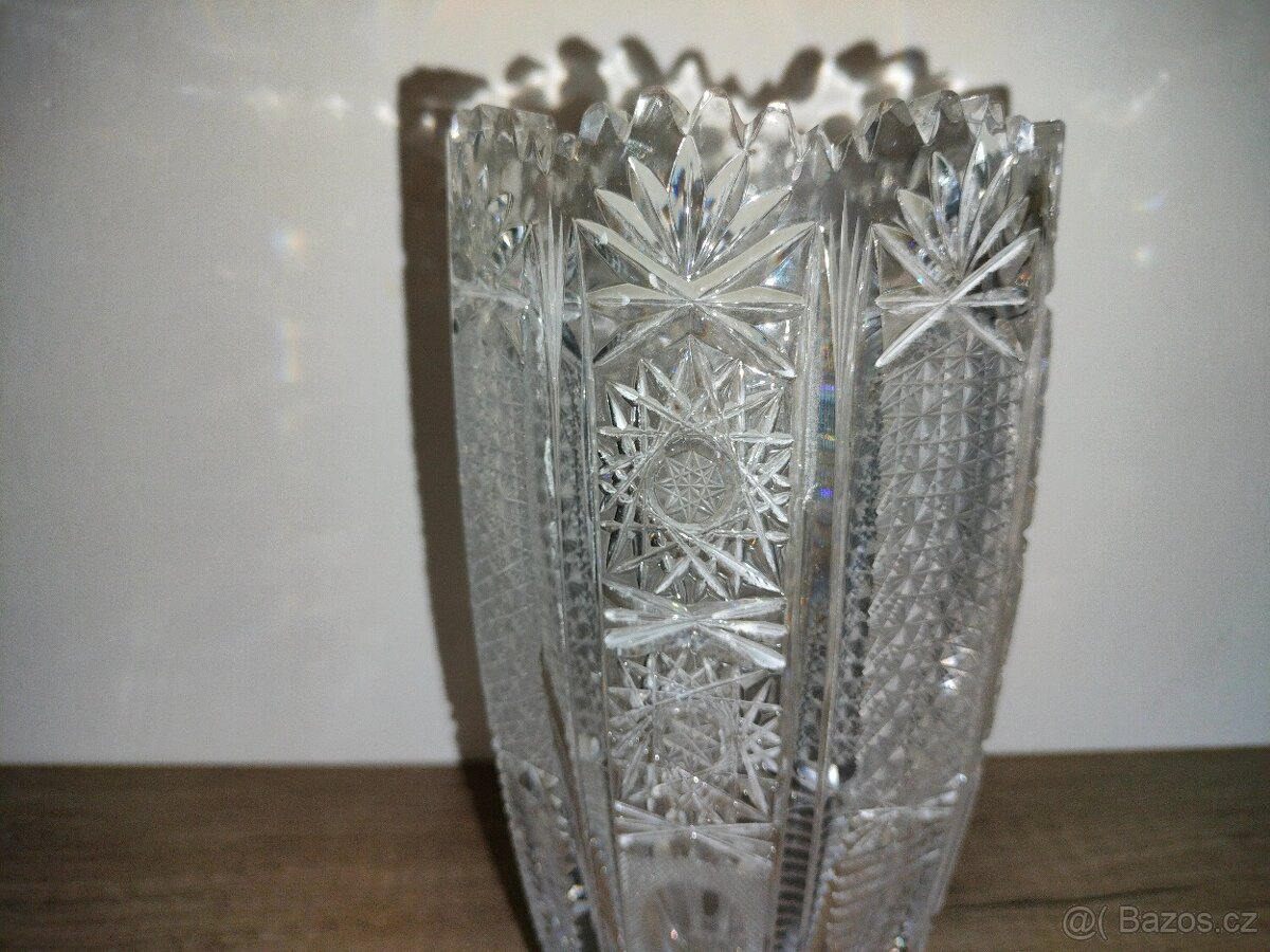 Broušená váza 20,5 cm - 3