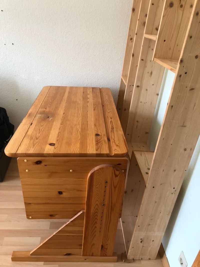 Psací stůl dřevěný - délka 116 cm - 3