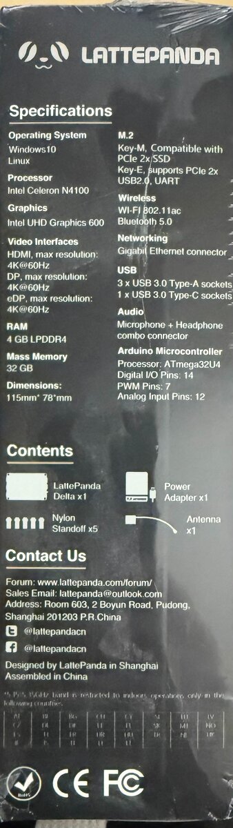 LattePanda Delta 432 – nový, originálně zabalený kus - 3