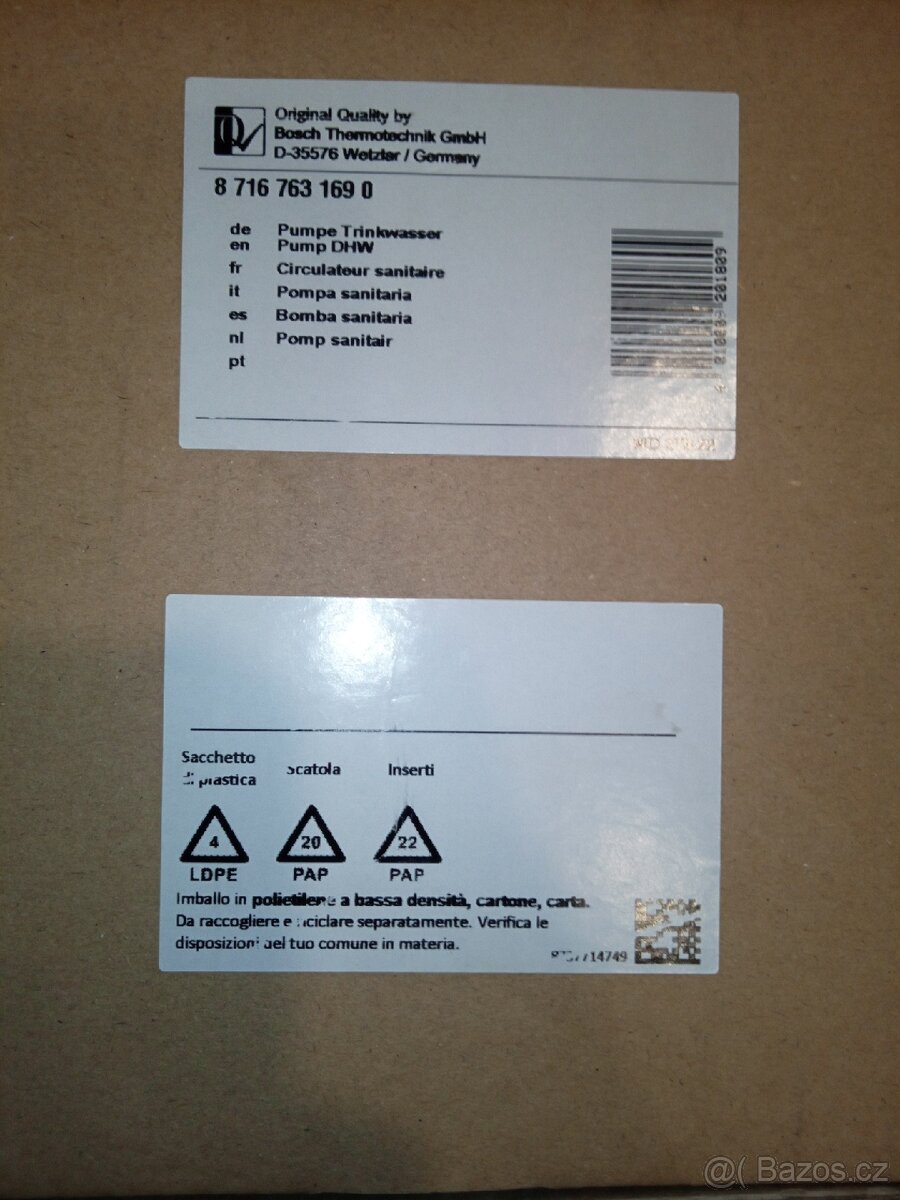 Čerpadlo Junkers, Buderus - 3